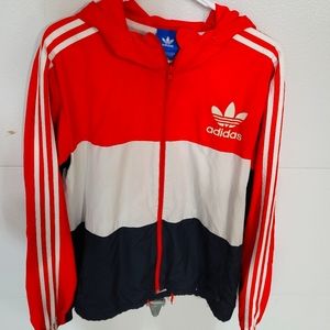 Adidas Red White and Blue Lightweight Jacket Men's Size Large
